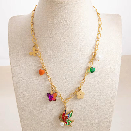 Cadena de mariposa AI 18K